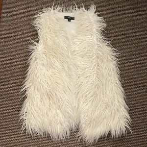 White Fur Vest